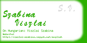 szabina viszlai business card